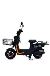ITQ-7 Pro,Electric Bike For Adult,1000W,14 InchTyre,105km Range,with Basket & Mirrors,White.