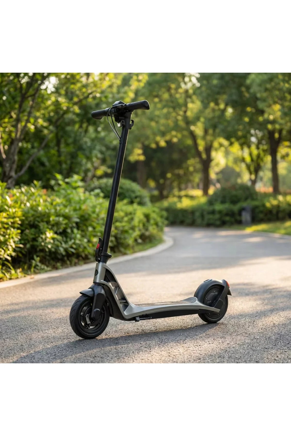 H10,Foldable Electric Scooter For Adult,300W,9 Inch tyre,55km,25KM/H Speed,100KG Load,Silver.