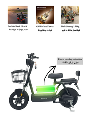 Urban Comfort Pro 450W Best Electric Bike | 55km/h | 14 Inch Tyre | LCD l Fast Charging 65km | Black