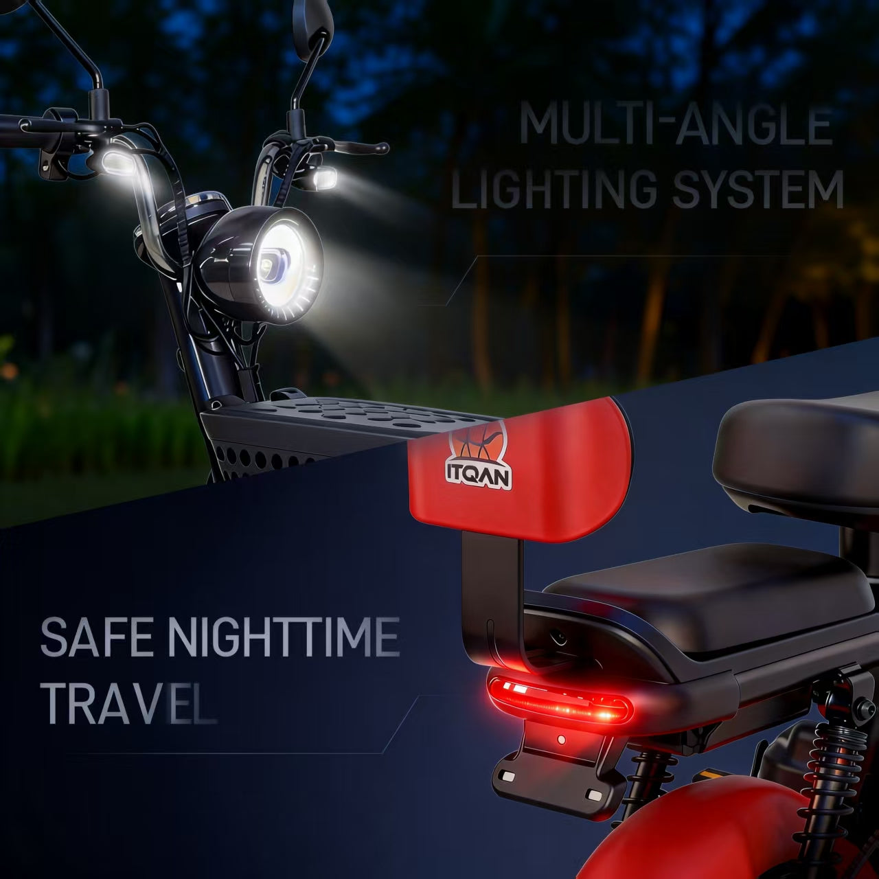 Urban Plus Pro 450W Best Electric Bike | 55km/h | 14 Inch Tyre | LCD l Fast Charging 65km | Red