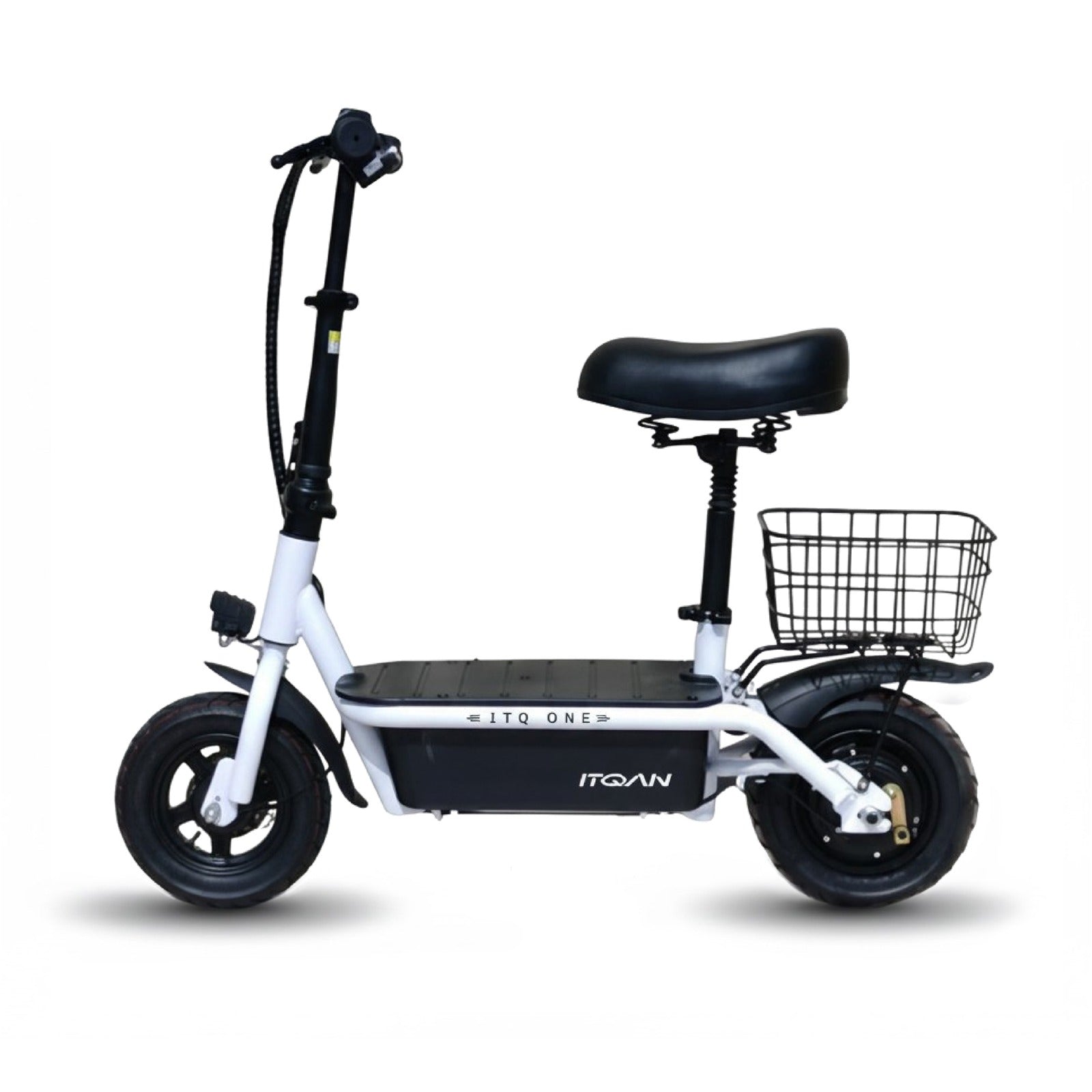 Swift Fold Pro 350W Electric Bike | 25km/h Speed | 10 Inch Tyre | Foldable E-Bike, Basket| Black